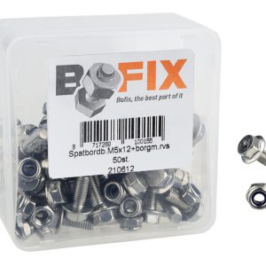 Bofix Bout Spatbord M5x12 Rvs M/ring Ds A 50